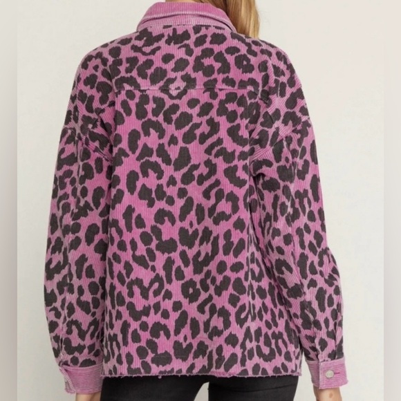 Entro Corduroy Animal Print Jacket Sz M NWOT - Picture 2 of 11